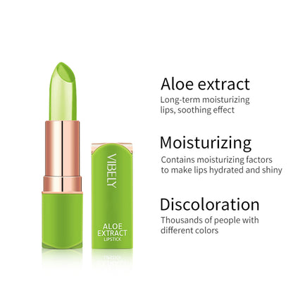 VIBELY Aloe Vera Moisturizing Moisturizing Warm Color Jelly Lipstick Lip Gloss Lip Care Lip Care Lip Balm Makeup