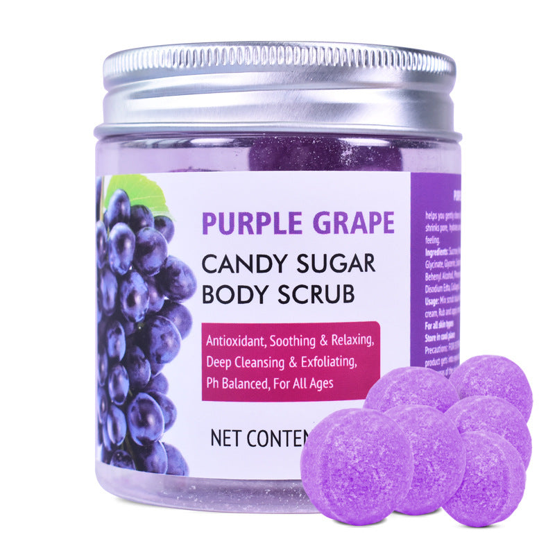 Brushed Candy Scrub Cream Fruit Fragrance Bath Salt Scrub Ball Body Scrub Cream