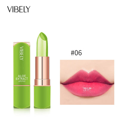 VIBELY Aloe Vera Moisturizing Moisturizing Warm Color Jelly Lipstick Lip Gloss Lip Care Lip Care Lip Balm Makeup