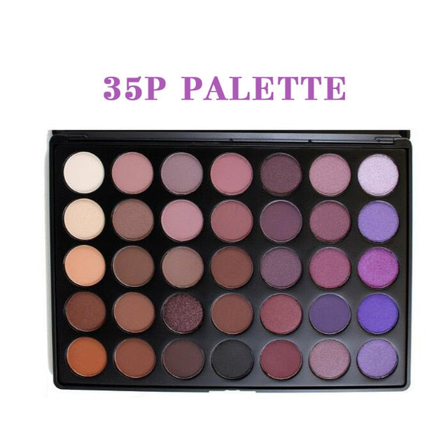 Professional 35 Color Eyeshadow Palette Earth Warm Color Shimmer Matte Eye Shadow Beauty Makeup Set