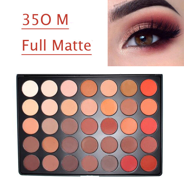 Professional 35 Color Eyeshadow Palette Earth Warm Color Shimmer Matte Eye Shadow Beauty Makeup Set