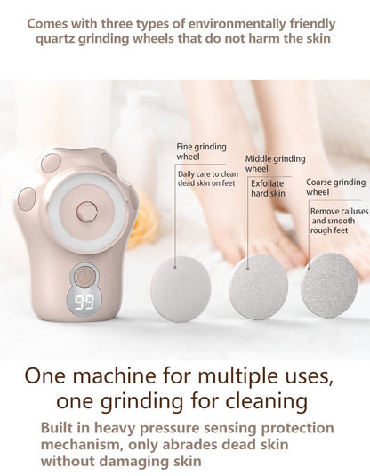 Cat claw electric pedicure foot grinding dead skin remover automatic rechargeable callus foot grinding pedicure